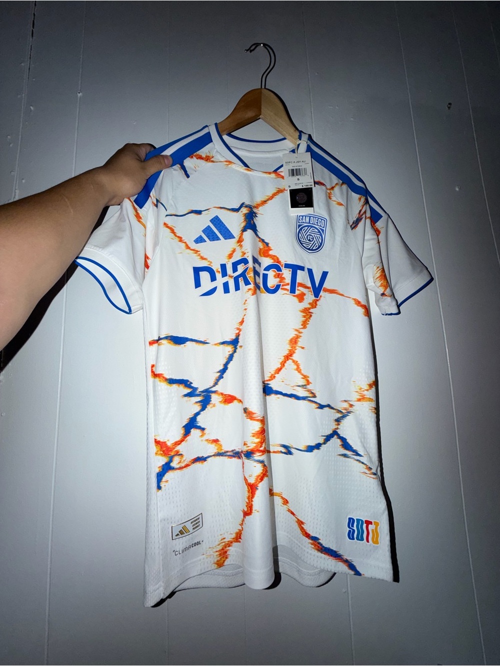 Men Adidas Authentic San Diego Jersey Size S